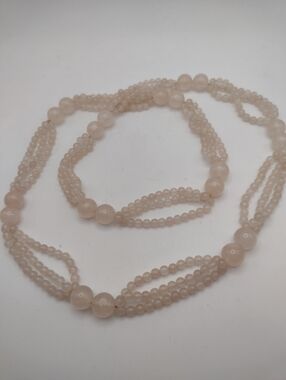 Rose Quartz Beaded Necklace
